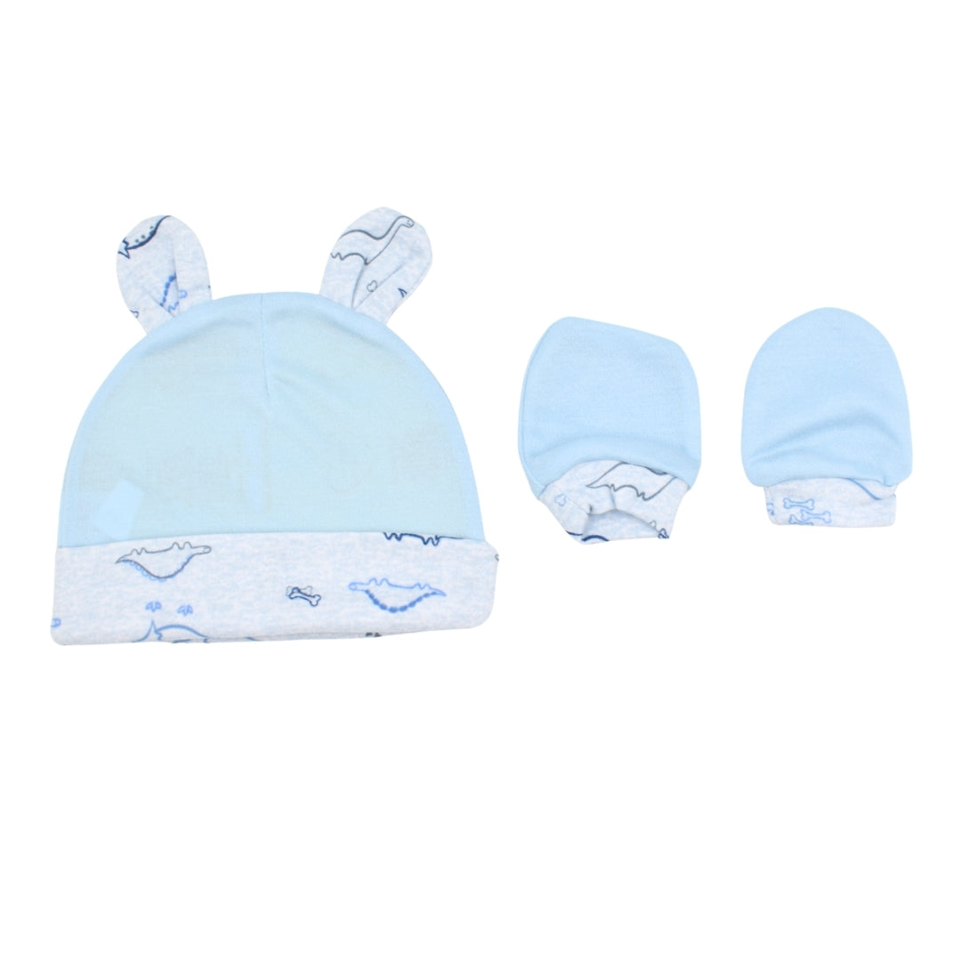 Set De 3 Gorros + 3 Manoplas Estampadas