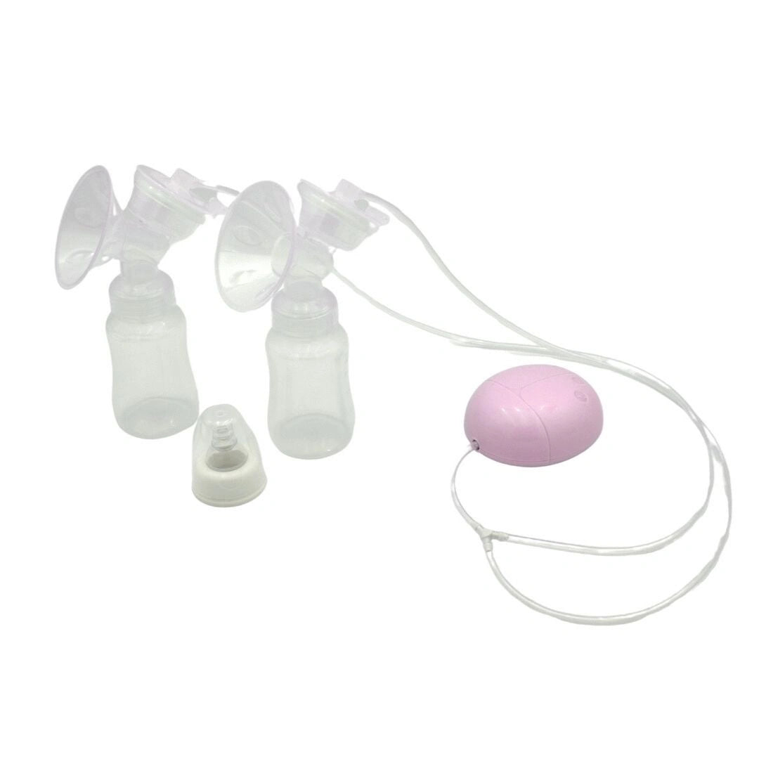 Extractor De Leche con Cable USB 2 Teteros Rosado