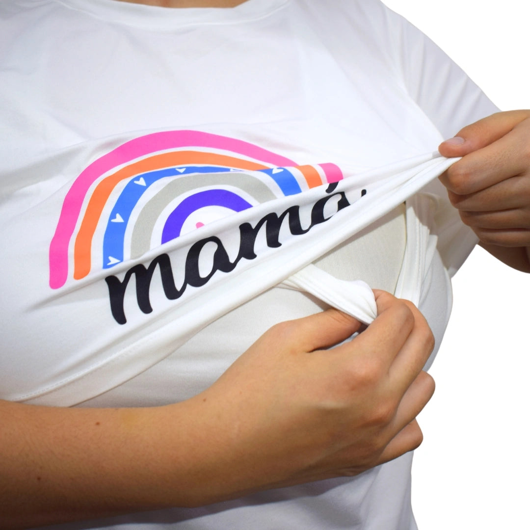Dudo Blusa Y Mameluco Materno Blanco