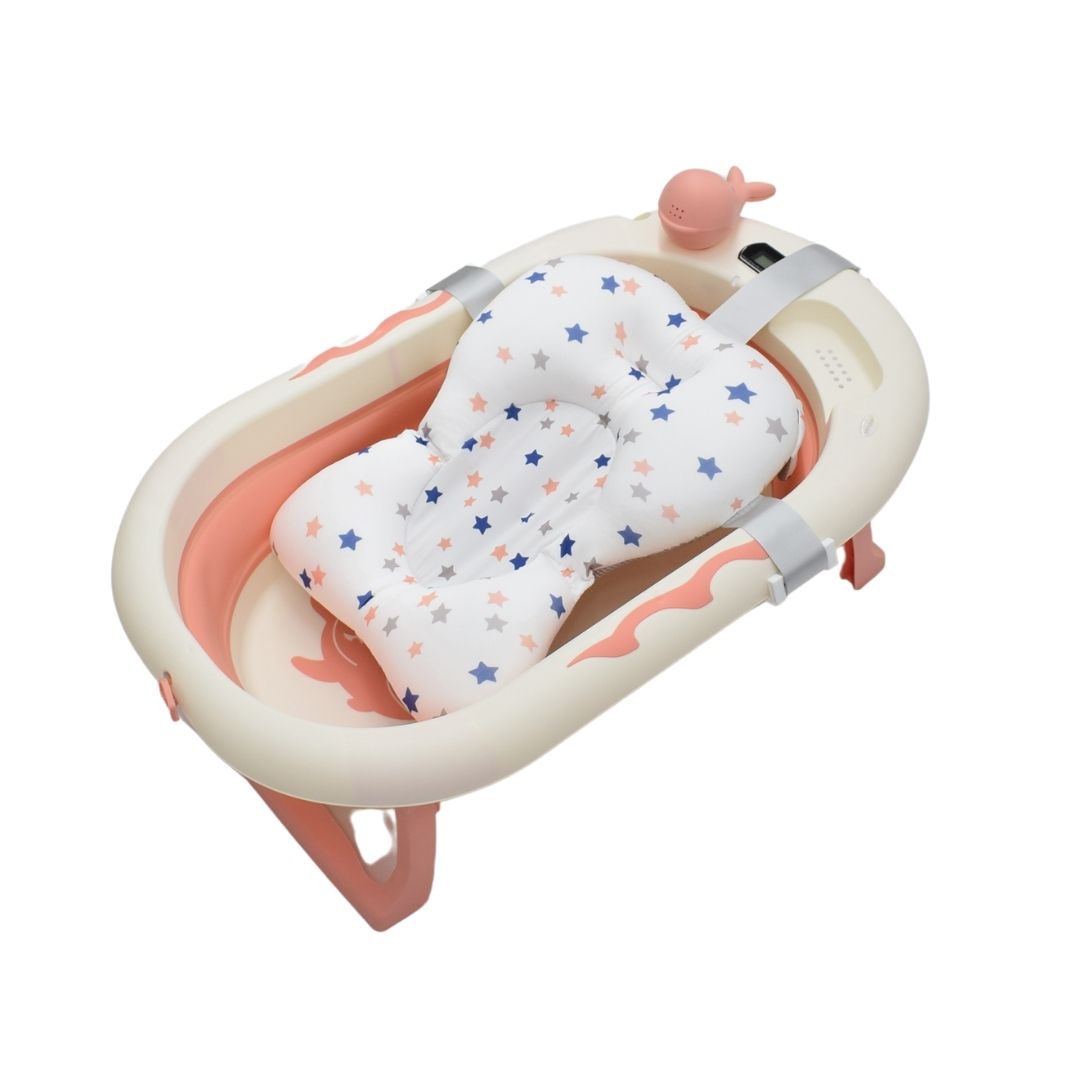Bañera Plegable Con Cojín Estampado Y Ballena