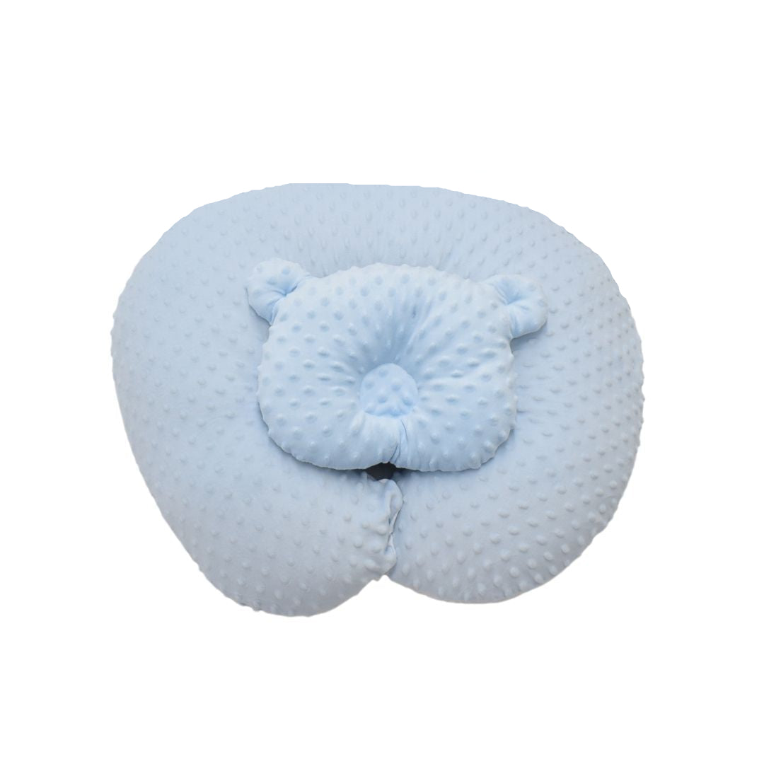 Cojín De lactancia Burbuja + Almohada Azul