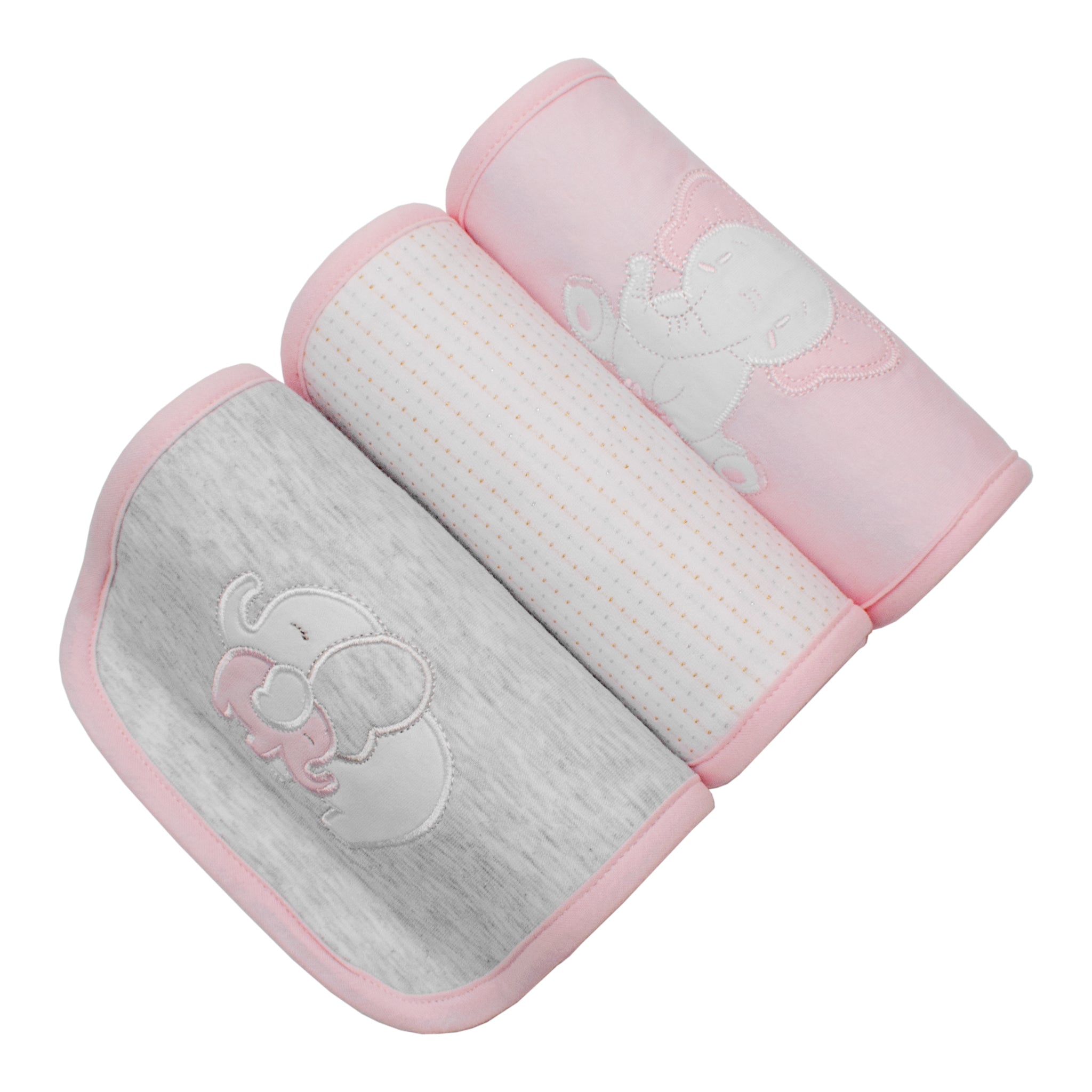 Set De Toallitas X3 Unidades Rosada 30 x 18cm
