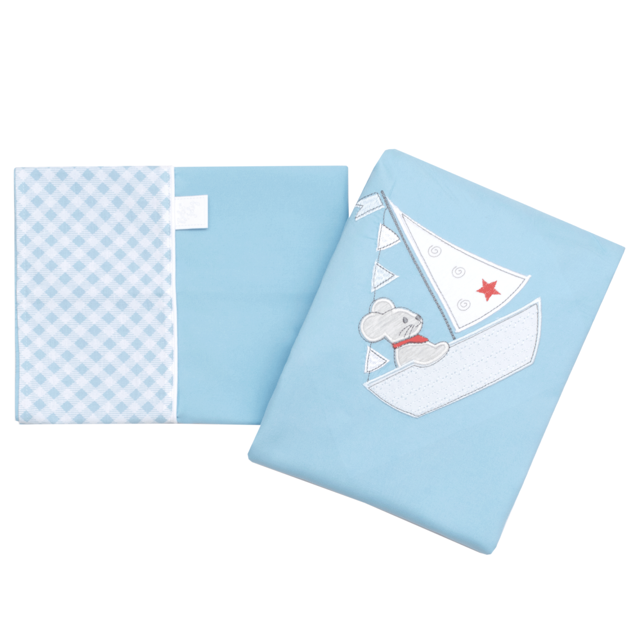 Set de Sábanas y Funda  para Corral Bordada