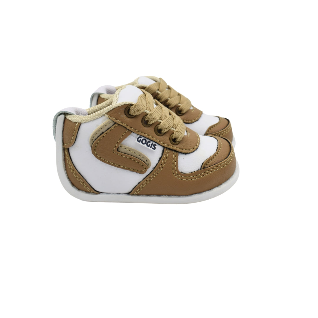 Bota Notuerce Cordon Beige Y Blanco