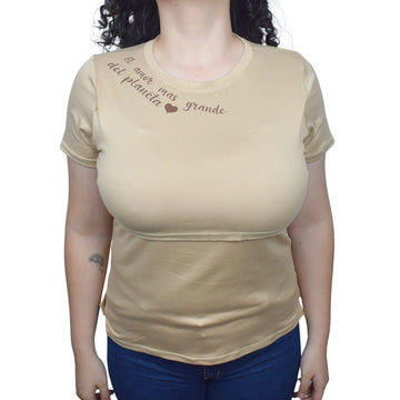 Blusa Materna Mensaje Cafe