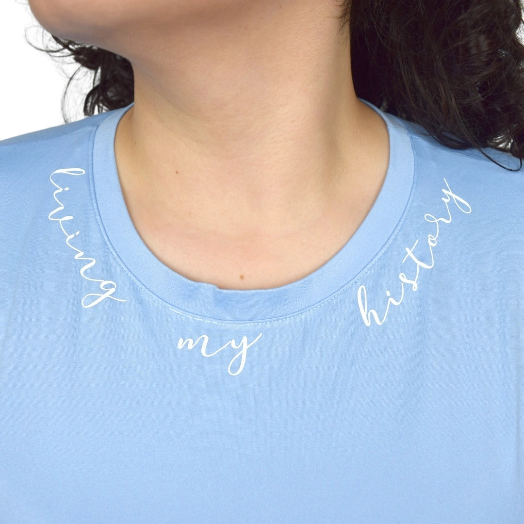 Blusa De Lactancia Azul Celeste