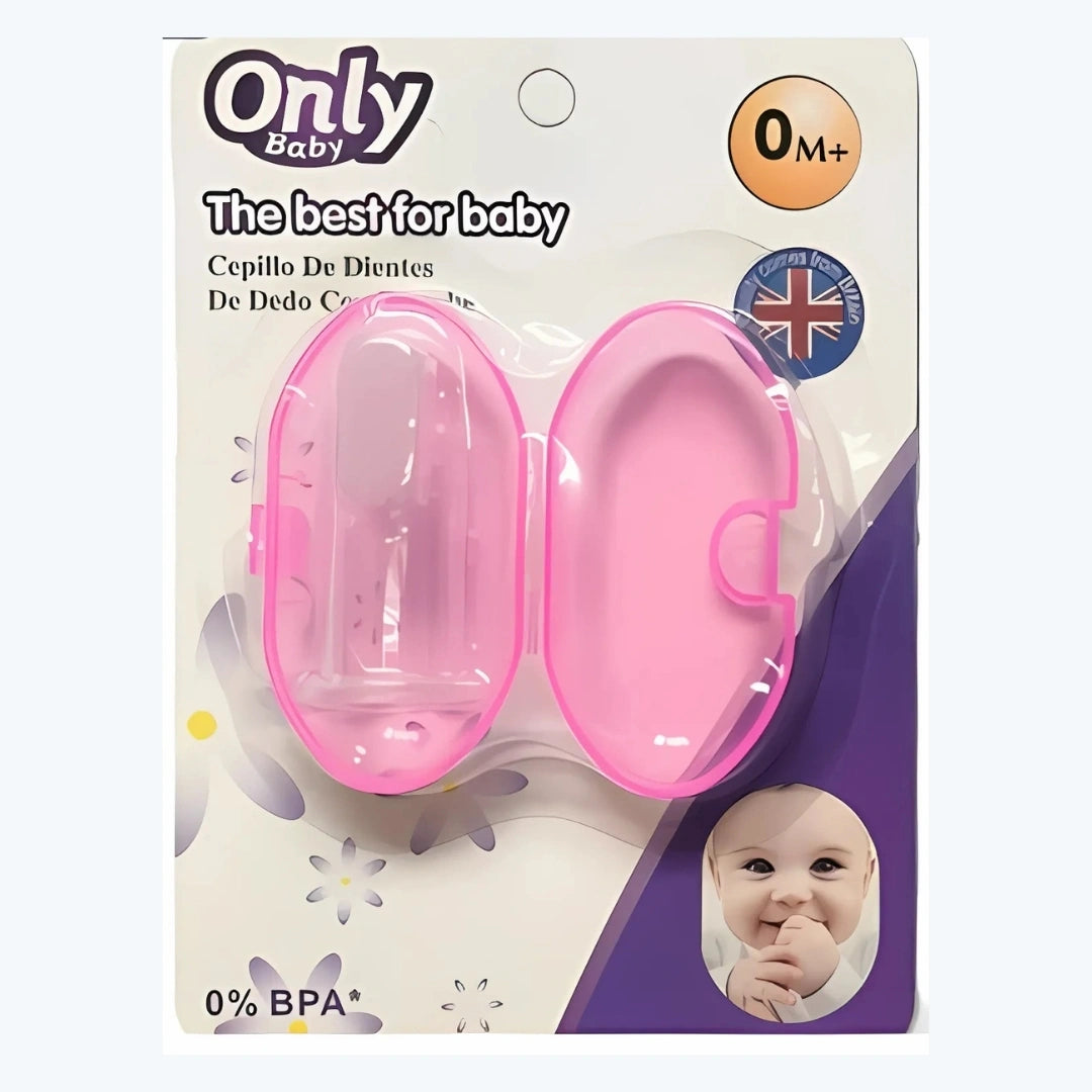 Cepillo De Dientes De Dedo En Silicona Para Bebes Con Estuche