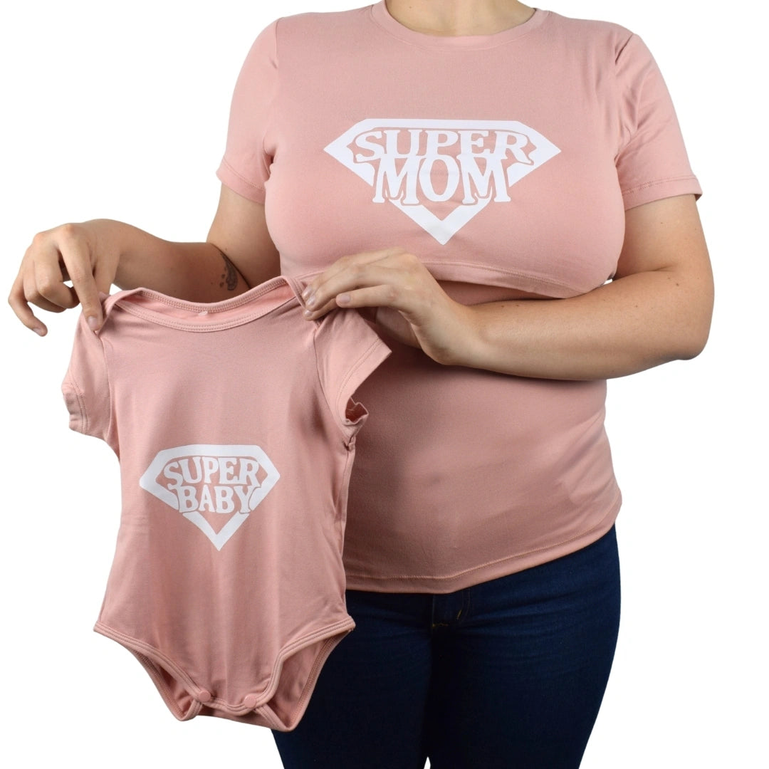 Dudo Blusa Y Mameluco Materno Palo De Rosa