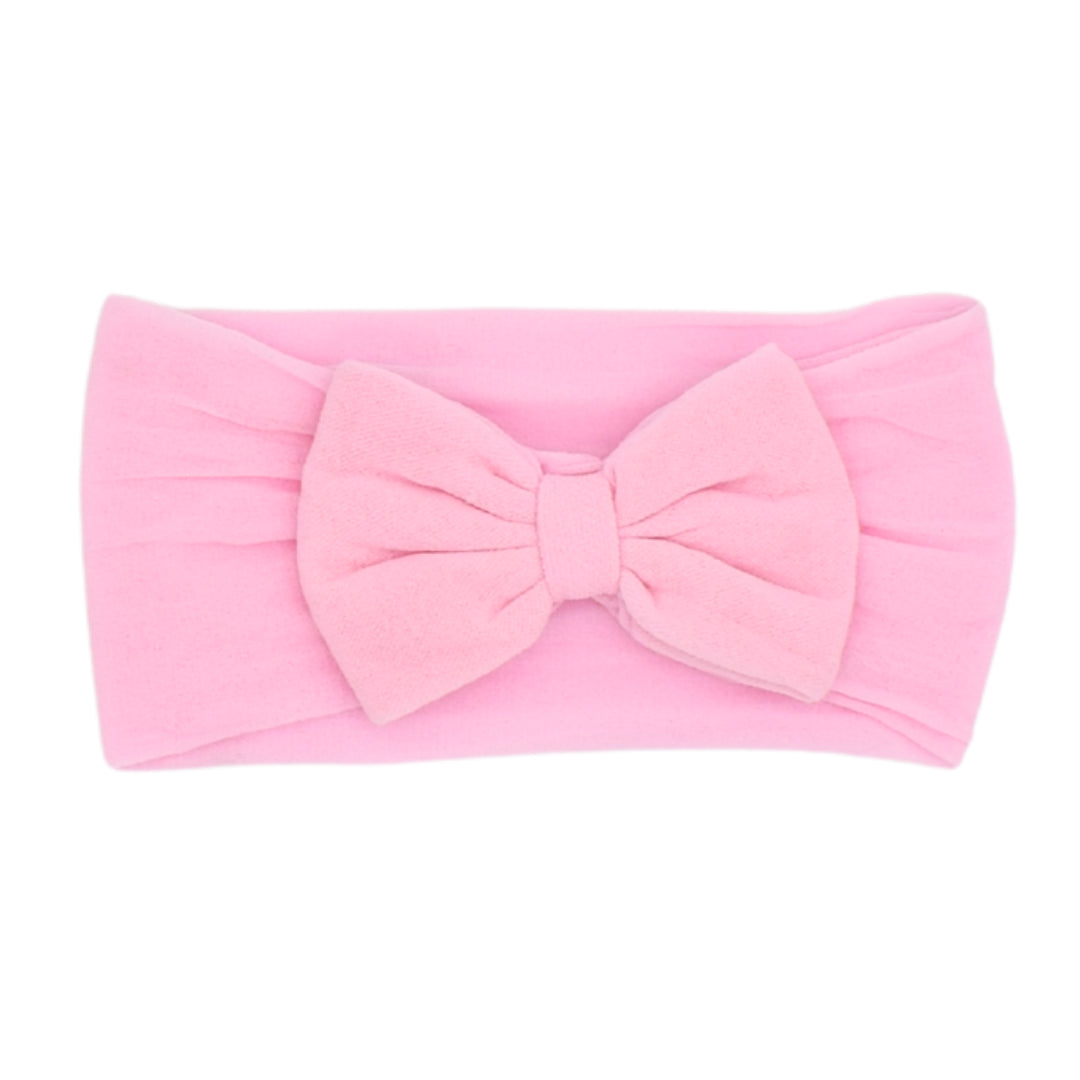 Balaca  Moño Minnie Media Velada Rosado