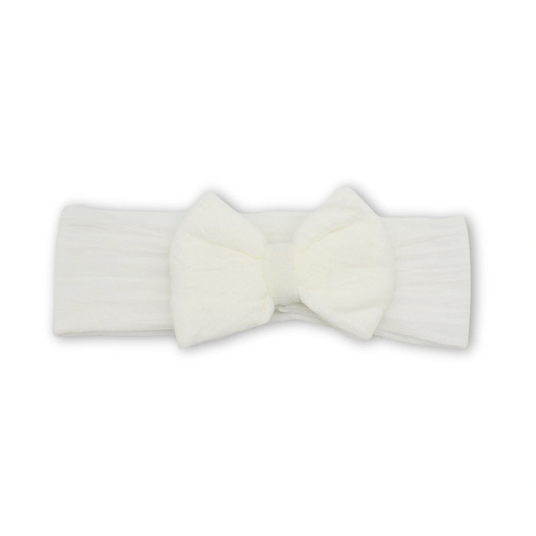 Balaca  Moño Minnie Media Velada Blanco