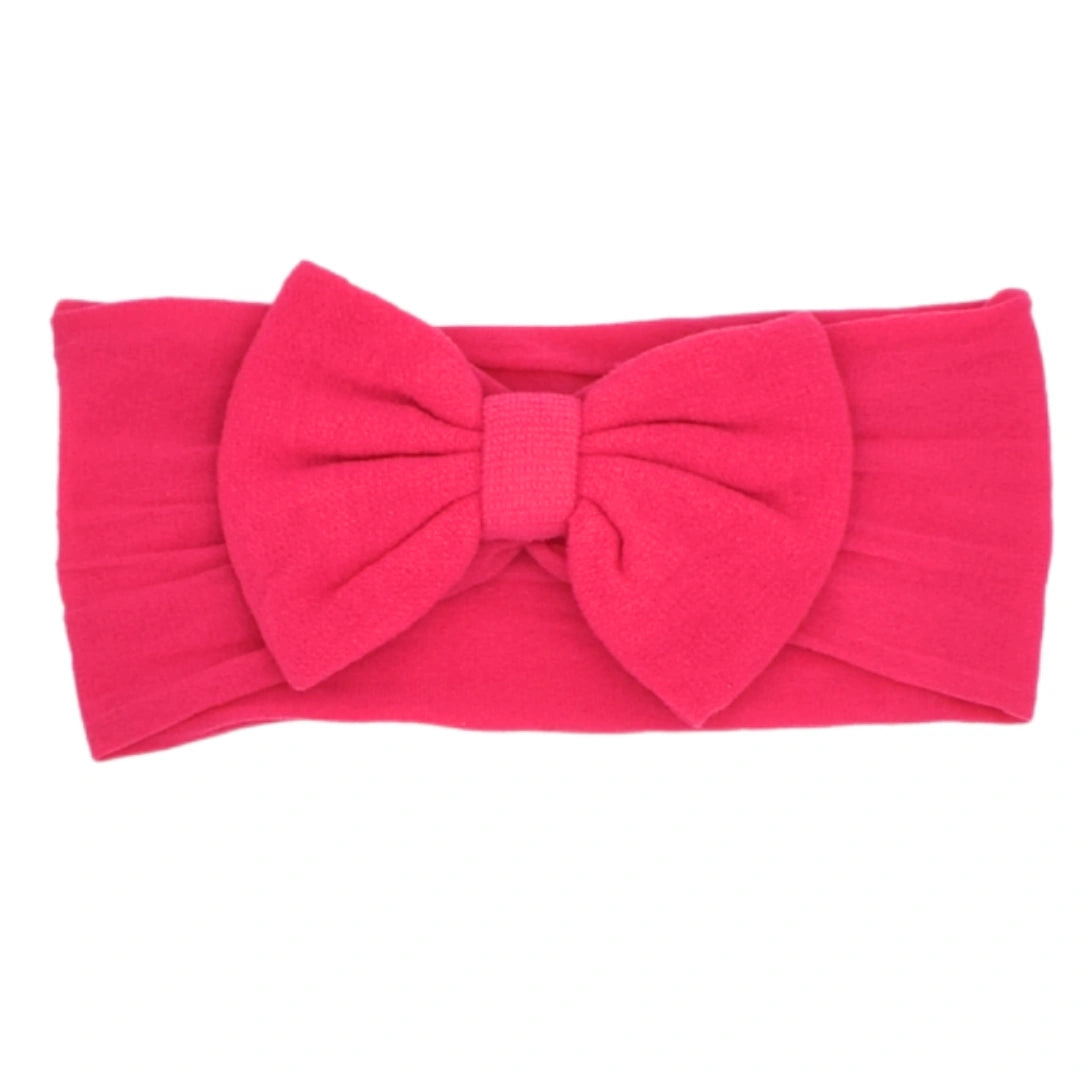Balaca  Moño Minnie Media Velada Fusia