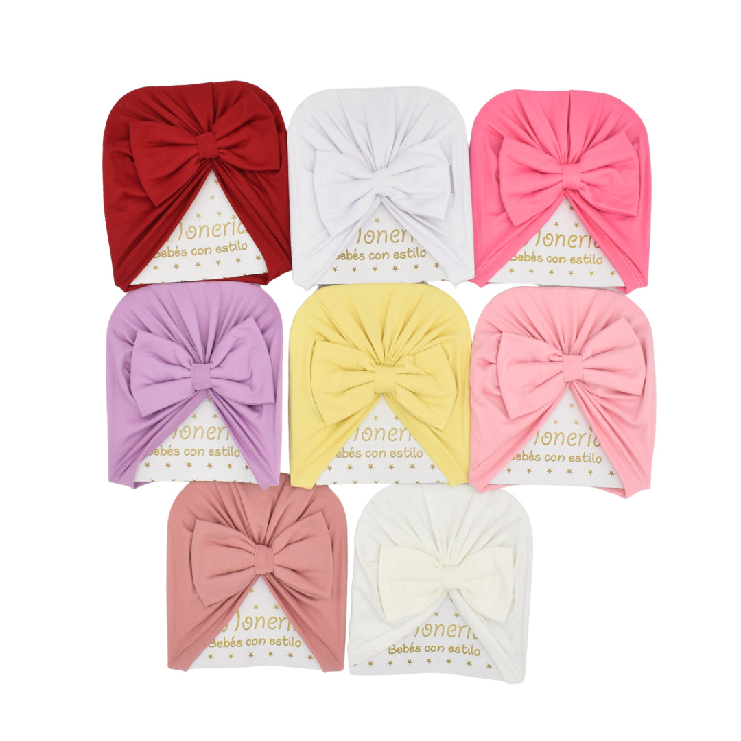 Gorro Turbante Con Moño Fusia