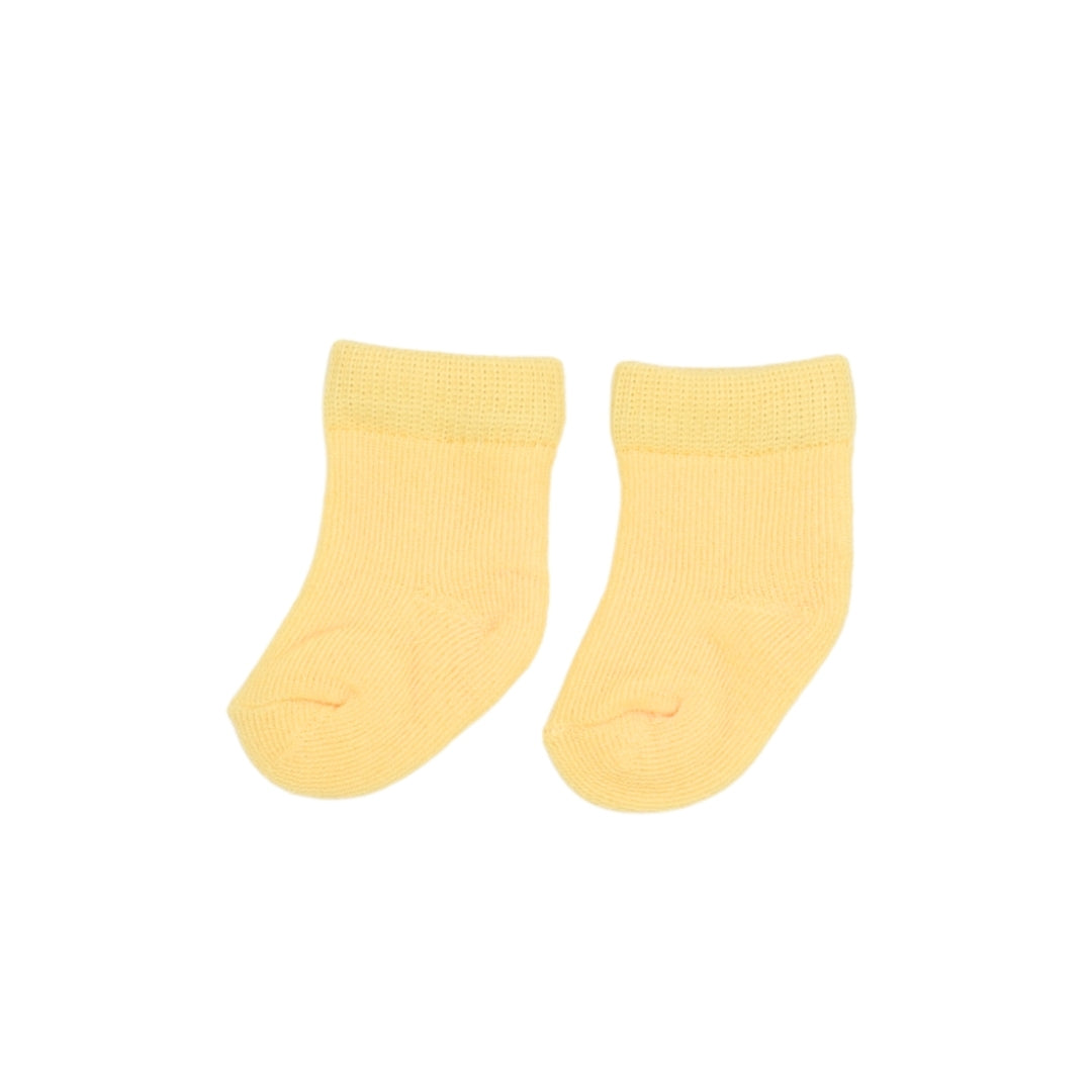 Set De Medias X3 Unicolor  Lisas Para Bebe 0 Meses