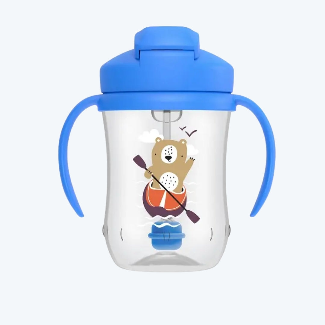 Vaso Pitillo Azul Estampado 9 Onz