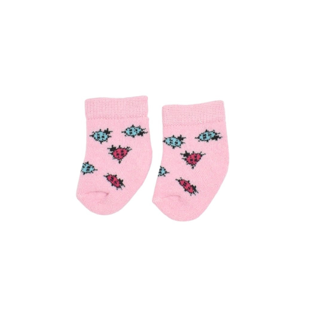 Set De Medias Estampado Animales  X3 Para Bebe Niña 0 Meses