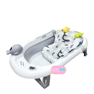 Bañera Plegable Con Termometro + Accesorios