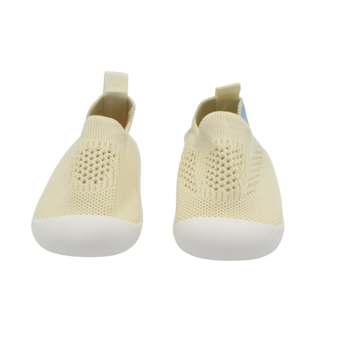 Zapato Tejido Con Suela Flexible Beige