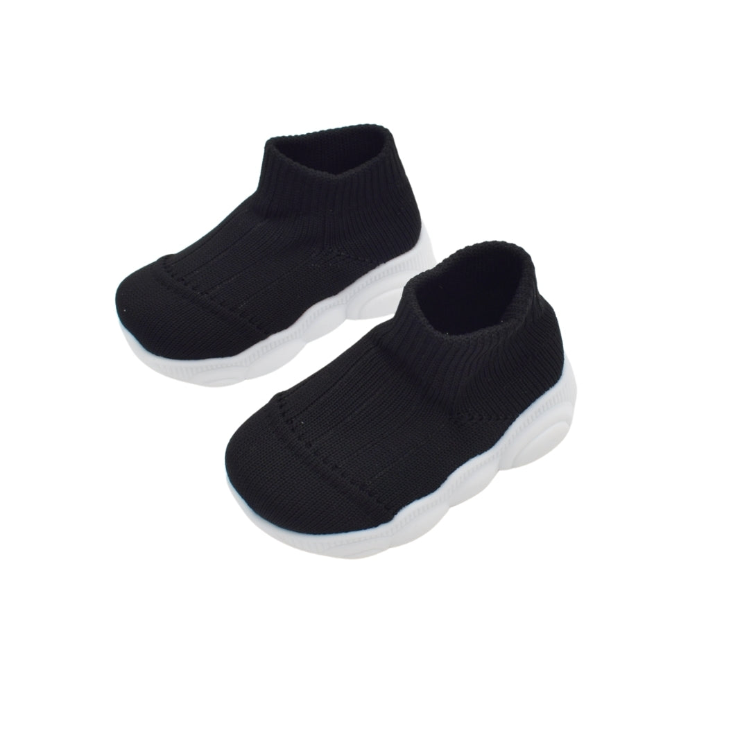 Zapato Tejido con Suela Alta Negro