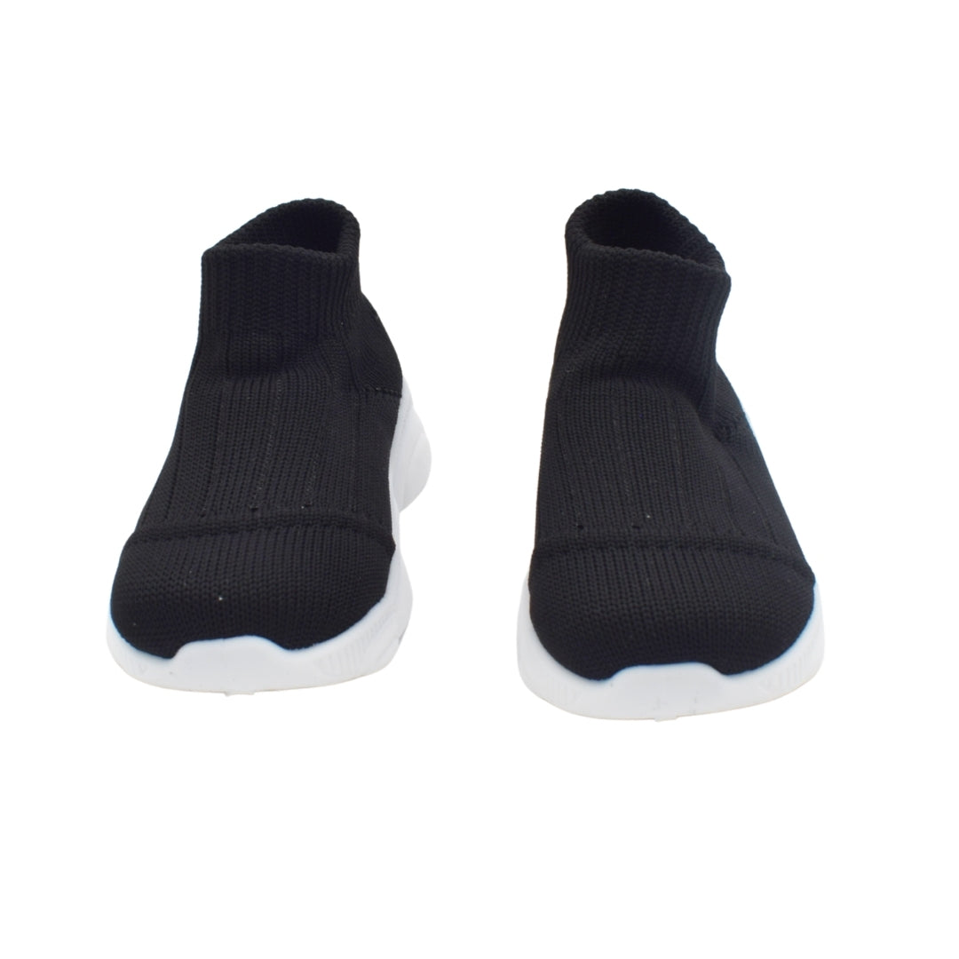 Zapato Tejido con Suela Alta Negro