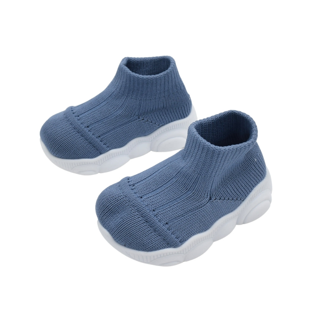 Zapato Tejido con Suela Alta Azul