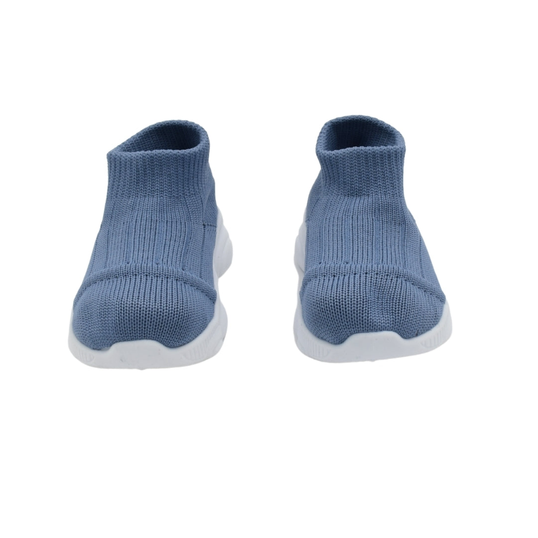 Zapato Tejido con Suela Alta Azul