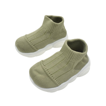 Zapato Tejido con Suela Alta Verde