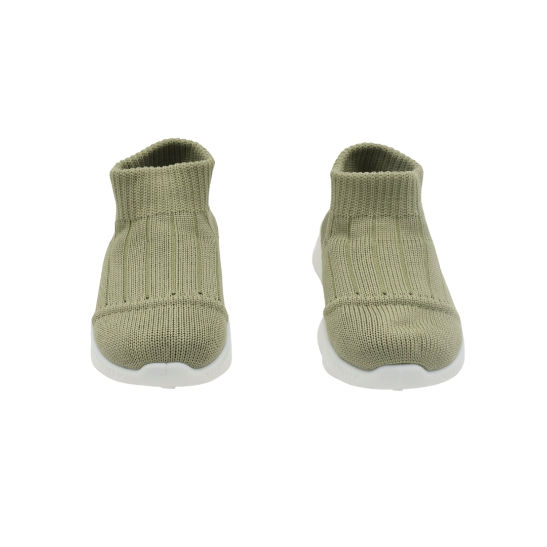 Zapato Tejido con Suela Alta Verde