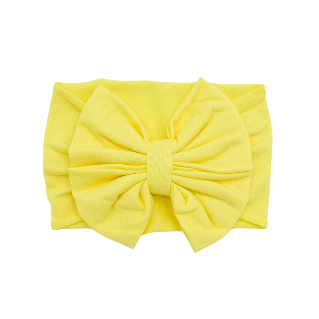 Balaca Grande Con Moño Amarillo