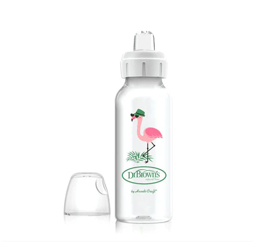 Tetero Transicion Boca Estandar Flamingo 8 Oz 6m+