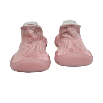 Media Zapato Rosado Escarchado
