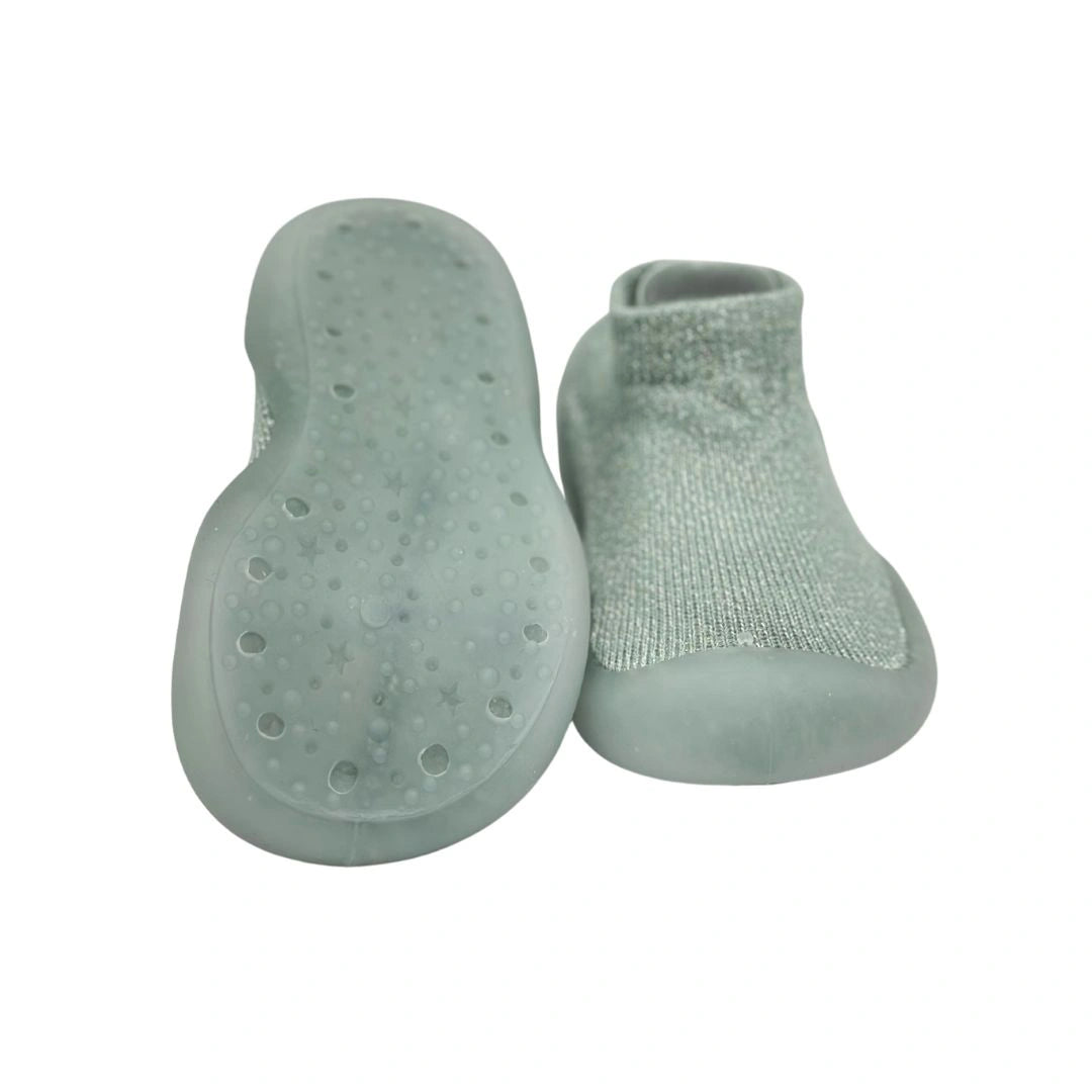 Media Zapato Verde Oliva Escarchado