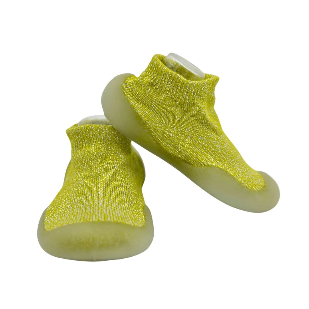 Media Zapato Verde  Escarchado