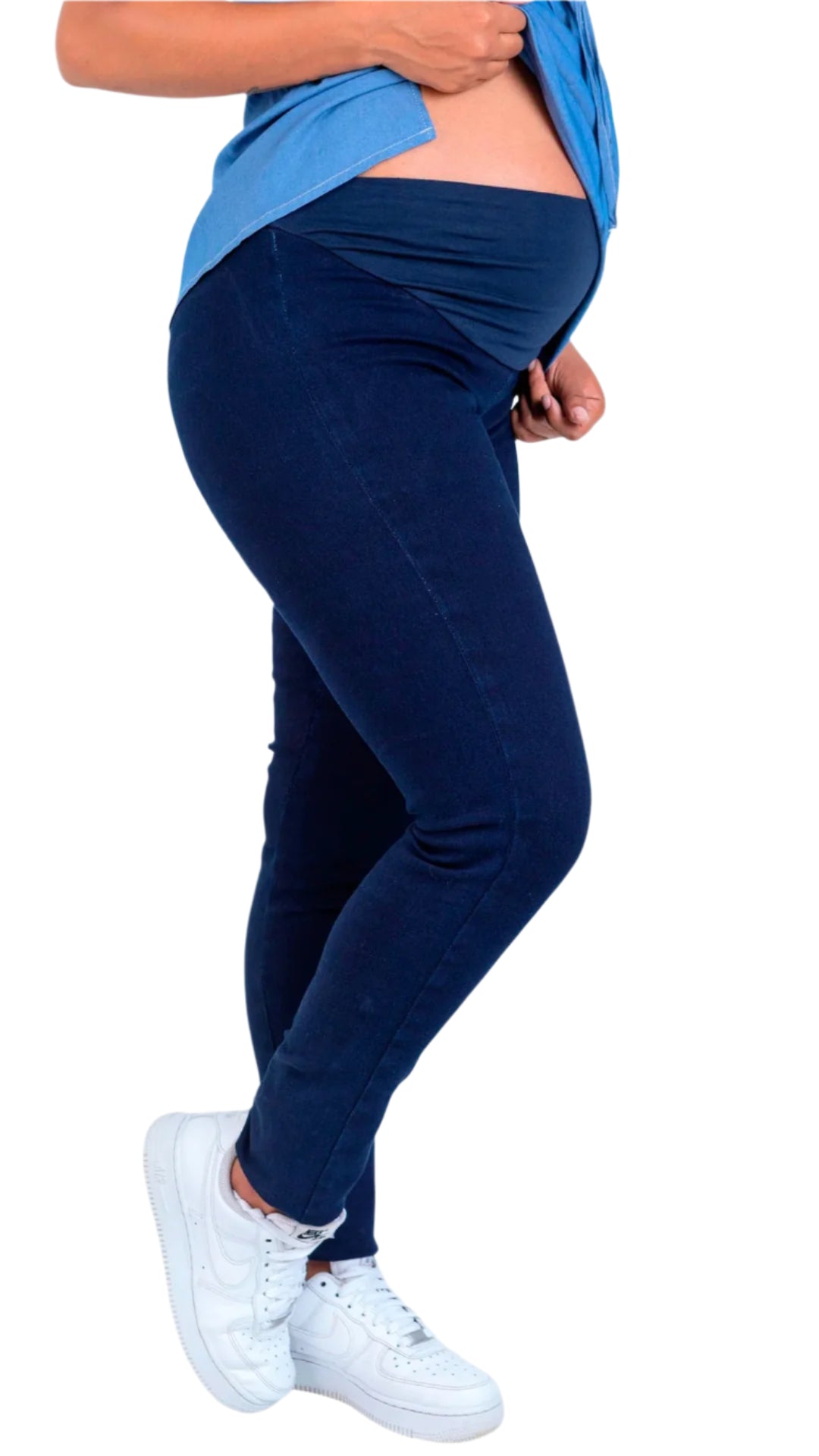 Jean Leggins Materno Azul Oscuro