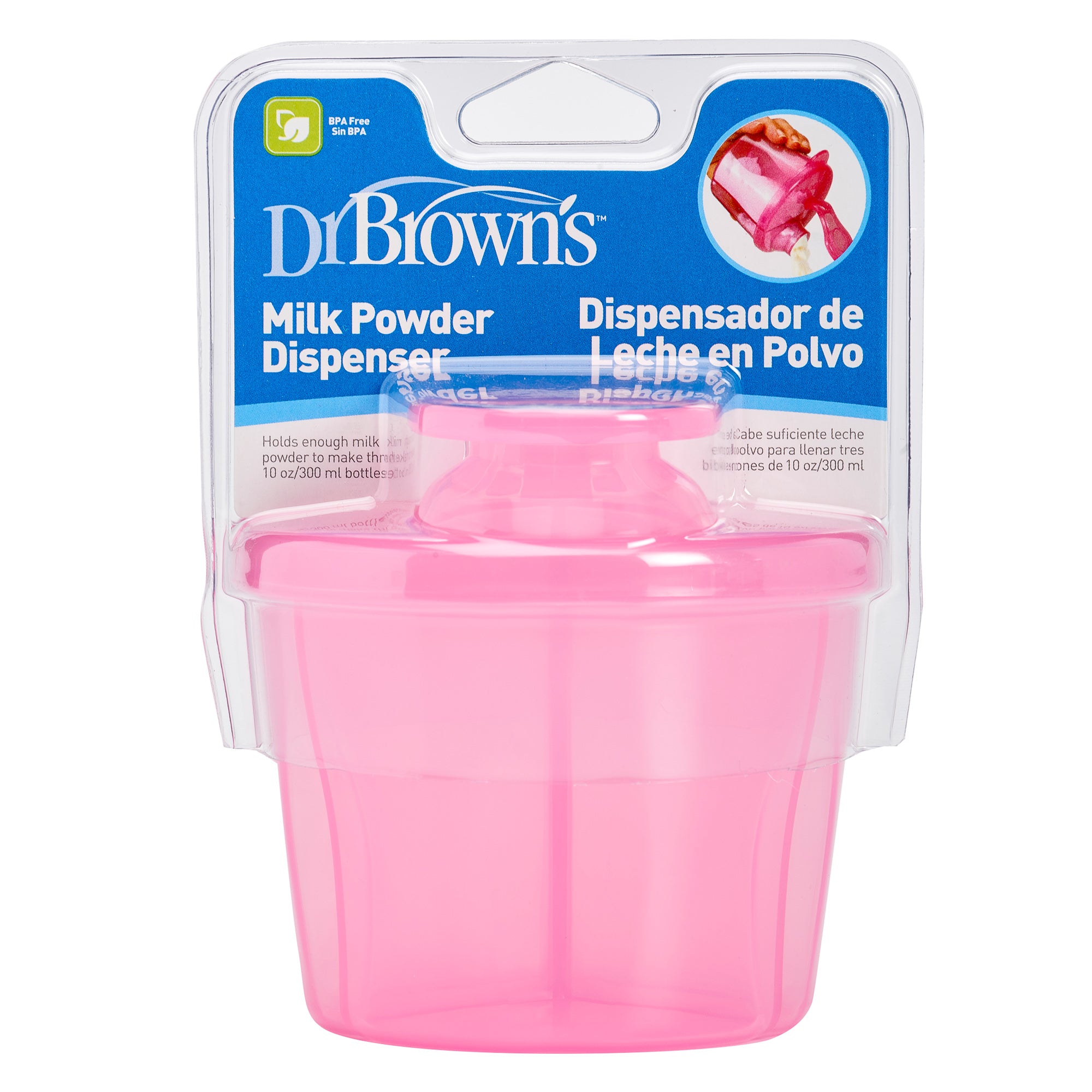 Dispensador de Leche en Polvo Rosado