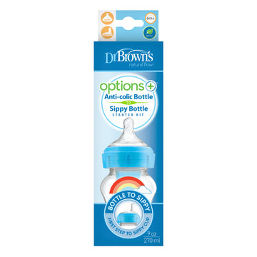 Tetero De Transición B.A 2En1 Options 9Oz Azul