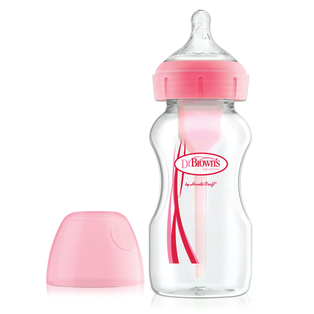 Tetero Boca Ancha 9 Oz Options+ Rosado