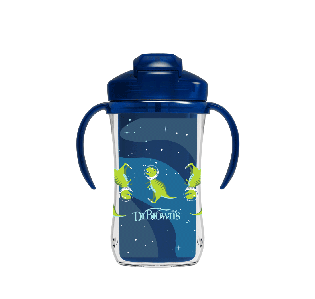 Vaso Pitillo Térmico 10 Oz Azul 12M+