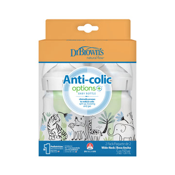 Set De Teteros Boca Ancha 5 Oz Jungla X2 Unidades