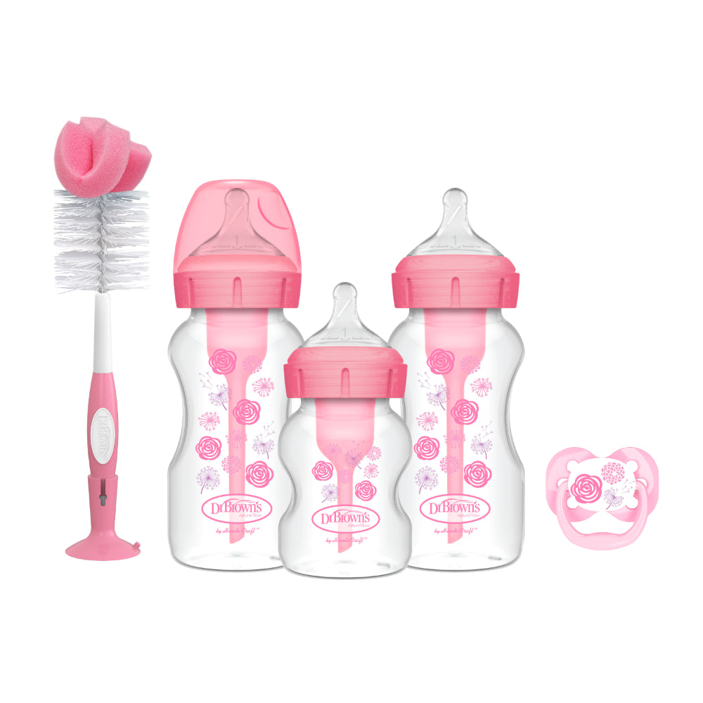 Set De Teteros Regalo Rosado Options + Boca Ancha