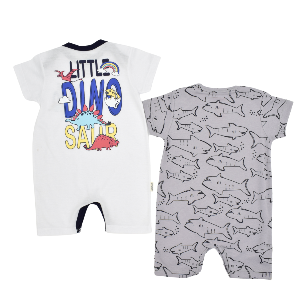 Set x2 Enterizo Bebé Niño Estampados surtidos