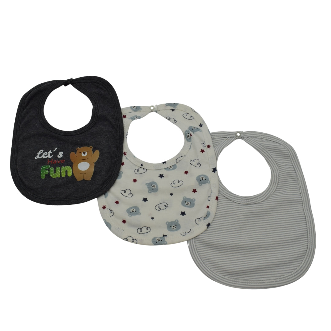 Set de Baberos Bandana para Bebé Osos x3