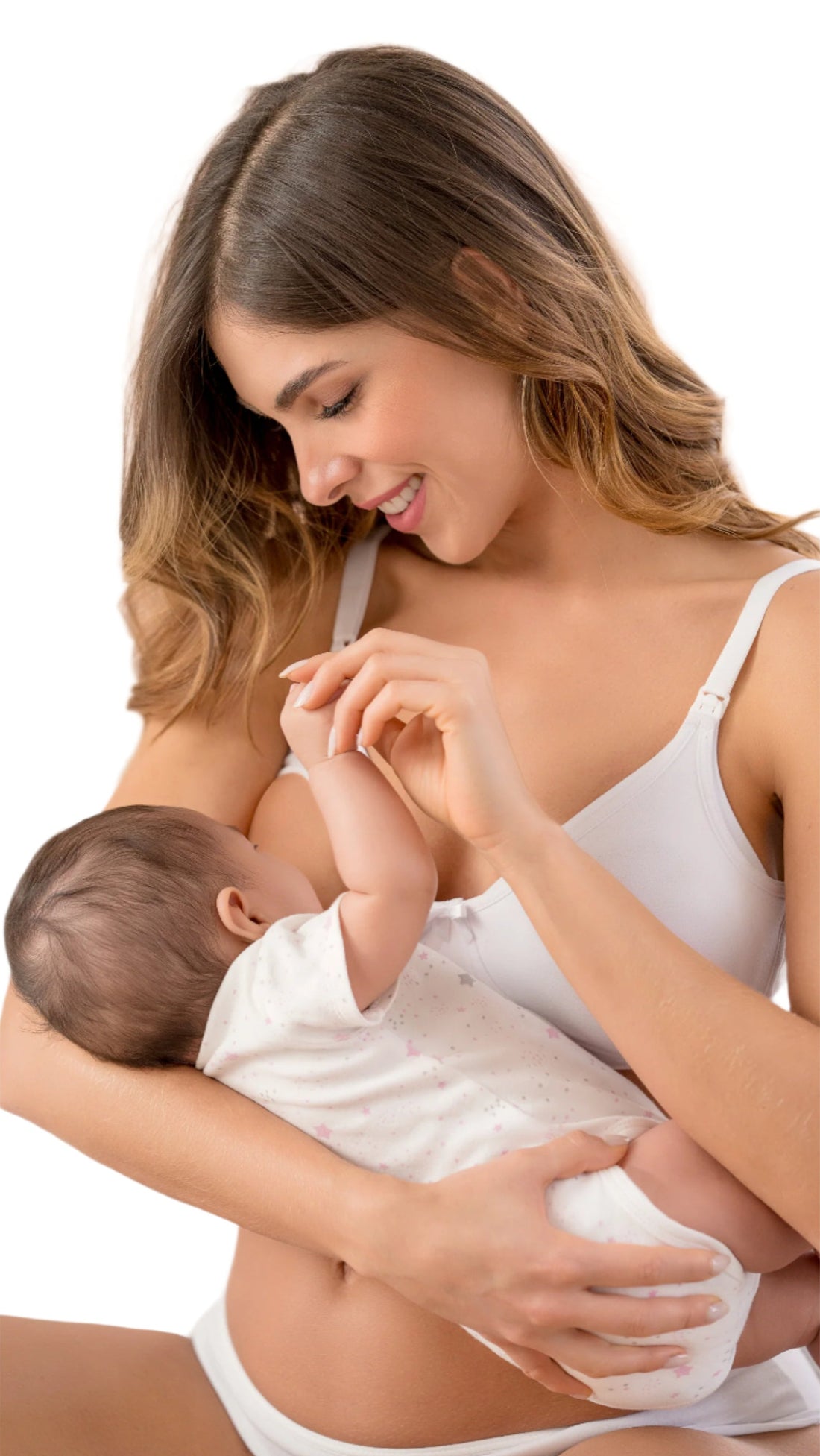 Top Materno Para Lactar Formas Intimas Blanco