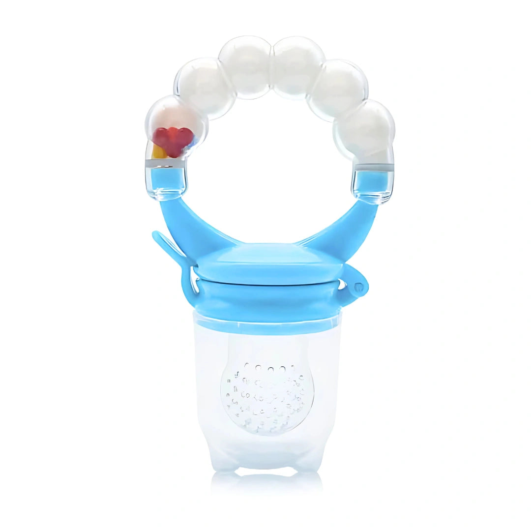 Chupo Alimentador de Frutas  con Cascabel Azul