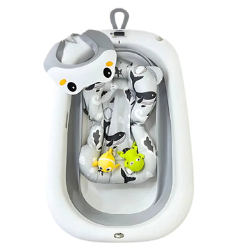 Bañera Plegable Termometro + Accesorios
