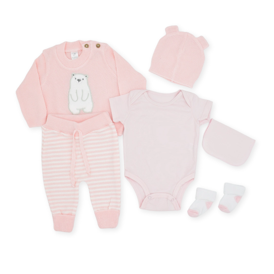 Set De Primer Día  Estampado Oso
