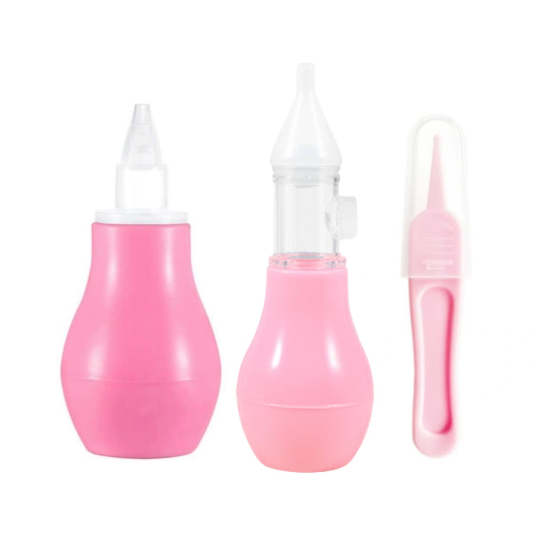 Set Aspirador Nasal 3 Piezas Rosado