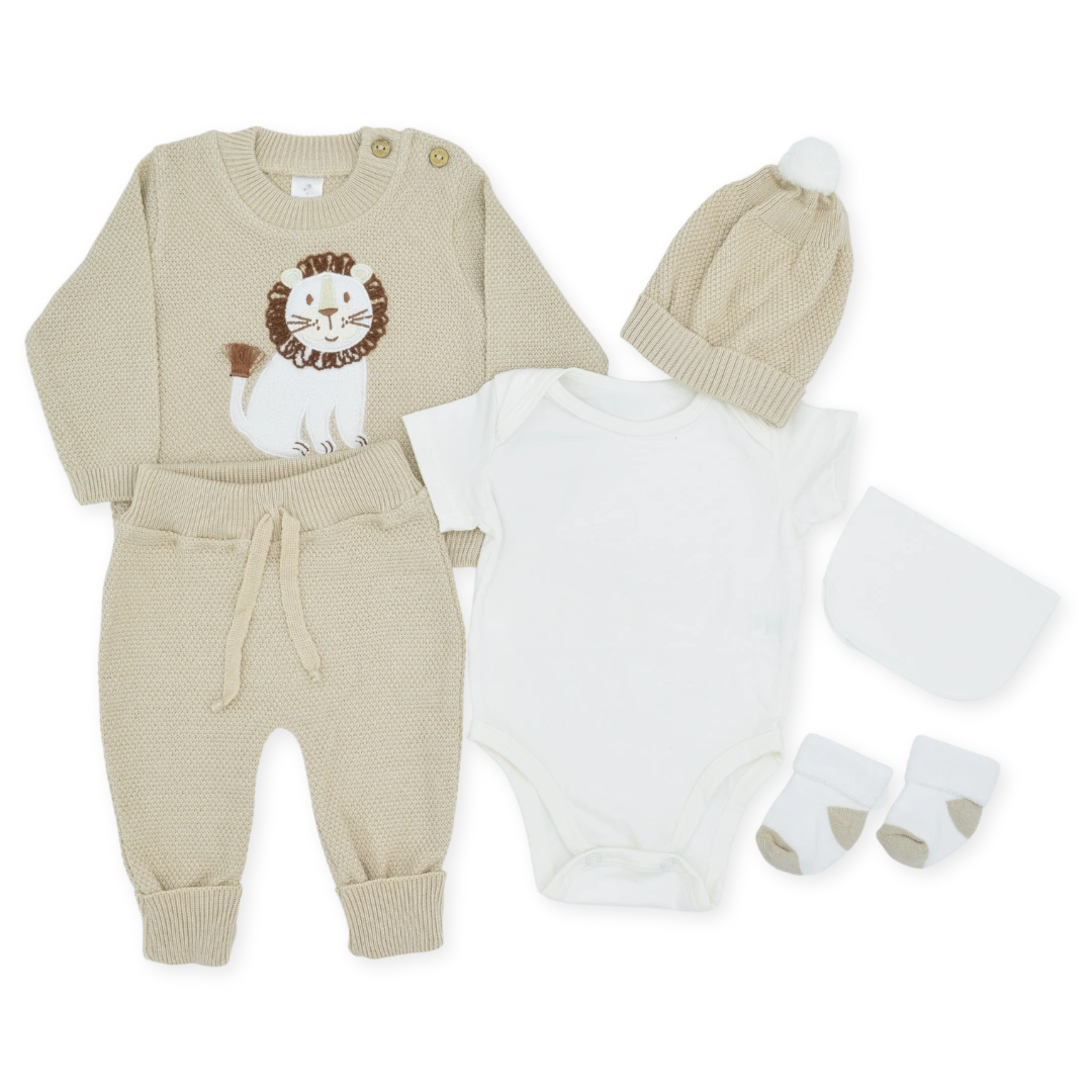 Set De Primer Día  Estampado Leon