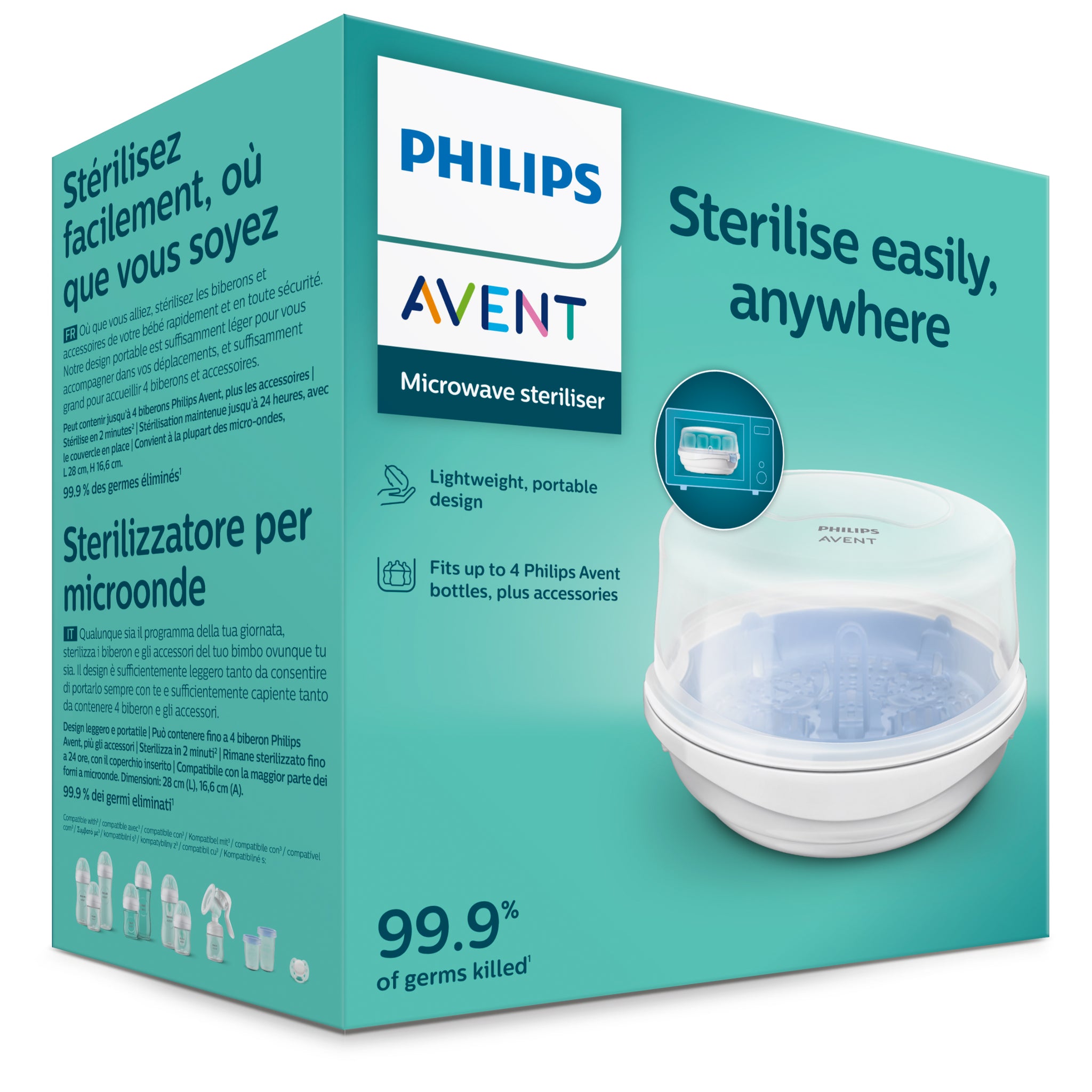 Esterilizador A Vapor Para Microondas Avent Philips