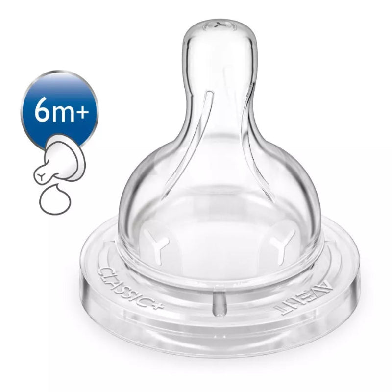 Chupo Repuesto Natural Philips Classic 2.0 Avent Flujos espesos 6M+