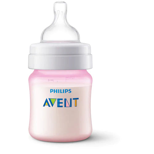 Tetero Anticólico Válvula Anticólicos avent 4oz Rosado